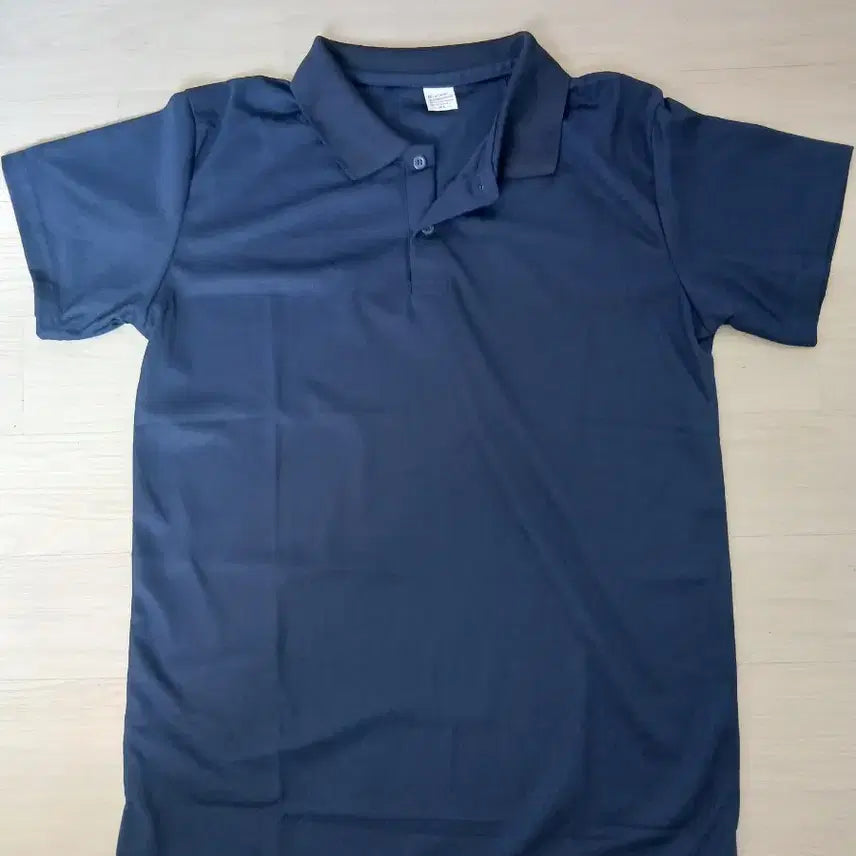 [BUNJANG] Navy Plain Short Sleeve Polo T-Shirt / *새상품* 네이비 무지 반팔 카라티 폴로티