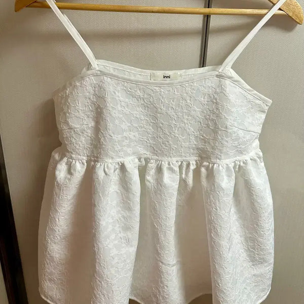 [BUNJANG] Jerris Jacquard Blouse (New) / 째리스 자가드 블라우스(새상품)