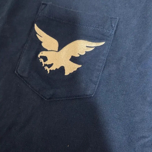 [BUNJANG] Nike Navy Eagle Embroidery Pocket T-Shirt / 나이키 네이비 독수리 자수 포켓반팔