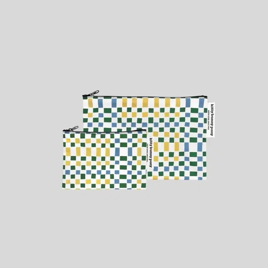 [BUNJANG] Kitty Bunny Pony Lattice Mosaic Pouch Small / 키티버니포니 래티스모자이크파우치 by이정은 small size