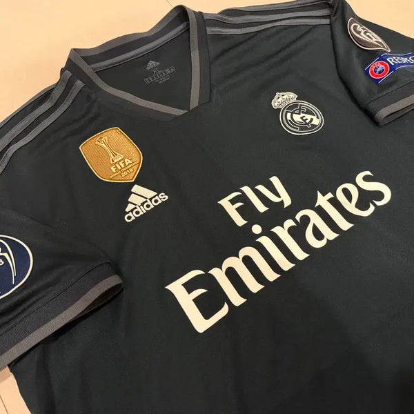[BUNJANG] Real Madrid 2018-19 Benzema Away UCL Full Patch Replica Jersey XL / 18-19 레알마드리드 어웨이 벤제마 UCL 풀패치 레플리카 XL