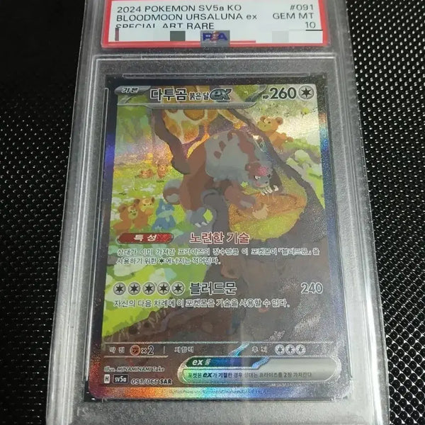 [BUNJANG] Datu Gom SAR & Datu Gom Bitter Moon SAR PSA 10 Graded Cards / (psa 10) 다투곰sar / 다투곰뷹은달sar 최고등급 카드
