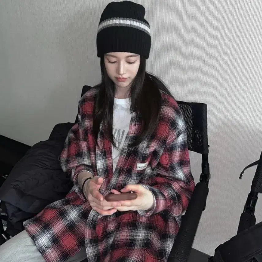[BUNJANG] Our Legacy x Stussy Checkered Shirt Red S / 아워레가시 스투시 체크 셔츠 레드 S