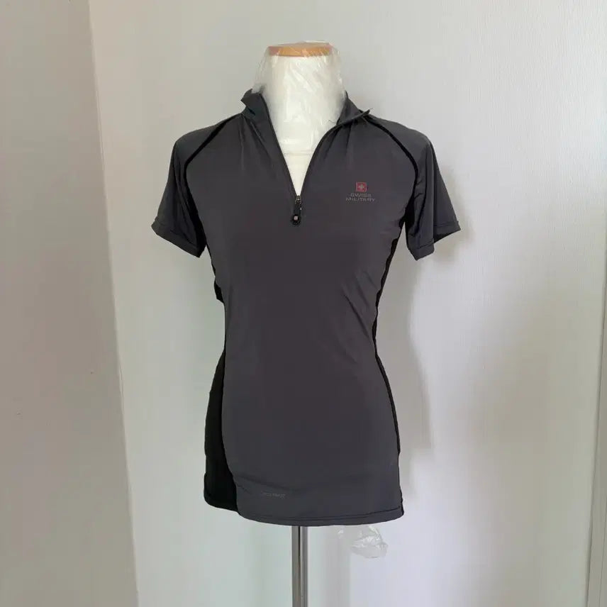 [BUNJANG] Swiss Military Functional Short-Sleeve T-Shirt Grey L / 스위스밀리터리 반팔 기능성 티셔츠 그레이 L