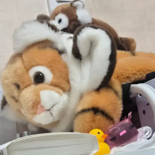 [BUNJANG] Everland Tiger Bag & Headband Set / 에버랜드 호랑이 가방+머리띠 2개 세트