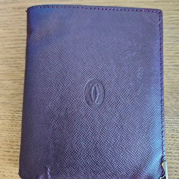 [BUNJANG] Cartier Bifold Wallet Burgundy / 까르띠에 반지갑 버건디