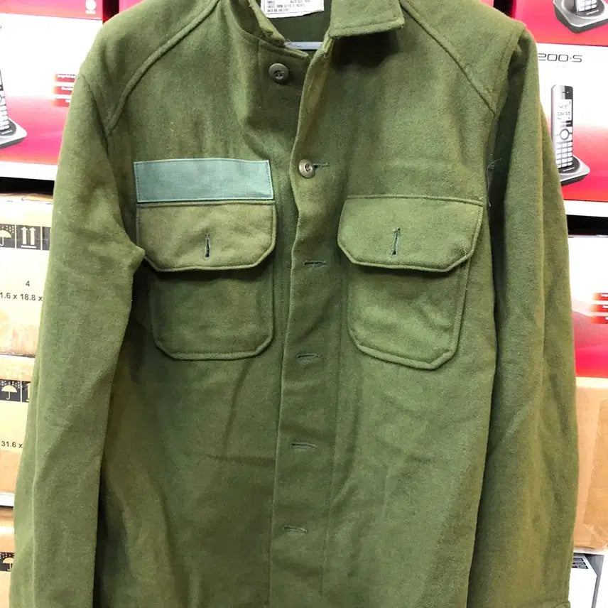 [BUNJANG] 1977 US Military OG-108 Wool Field Shirt Jacket (Size S) / [1977년 미제 오리지널] 미군 OG-108 울 필드 셔츠 자켓 (S 사이즈)85