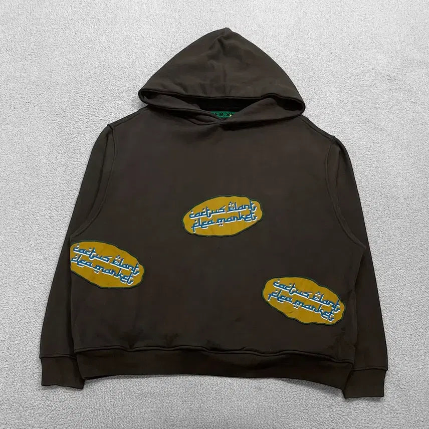 [BUNJANG] CPFM Embroidered 'Fish' Hoodie Brown / CPFM 어랍어 자수 후드티 브라운
