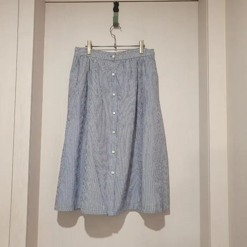 [BUNJANG] 8seconds Striped Long Skirt / 8센컨즈 스트라이프 스커트