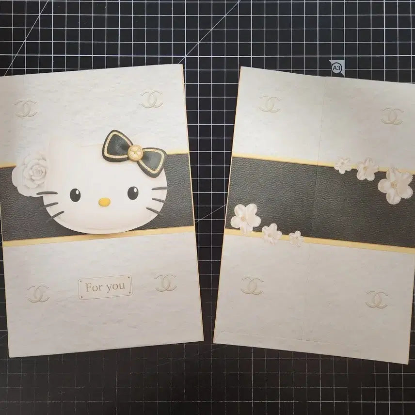 [BUNJANG] Handmade Hello Kitty White & Black Envelopes (Set of 10) / [할인 이벤트] 수봉 | #포용#판매계 헬로키티 키티 수제봉투_화이트&블랙