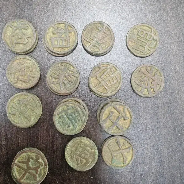 [BUNJANG] Antique Janggi Pieces Set / 별전 장기알 풀세트