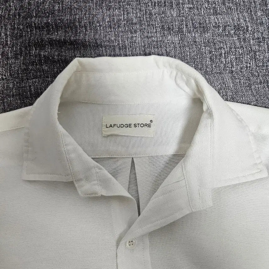 [BUNJANG] La Fiel Stor White Short Sleeve Shirt L / 라퍼지스토어 화이트 반팔셔츠 L