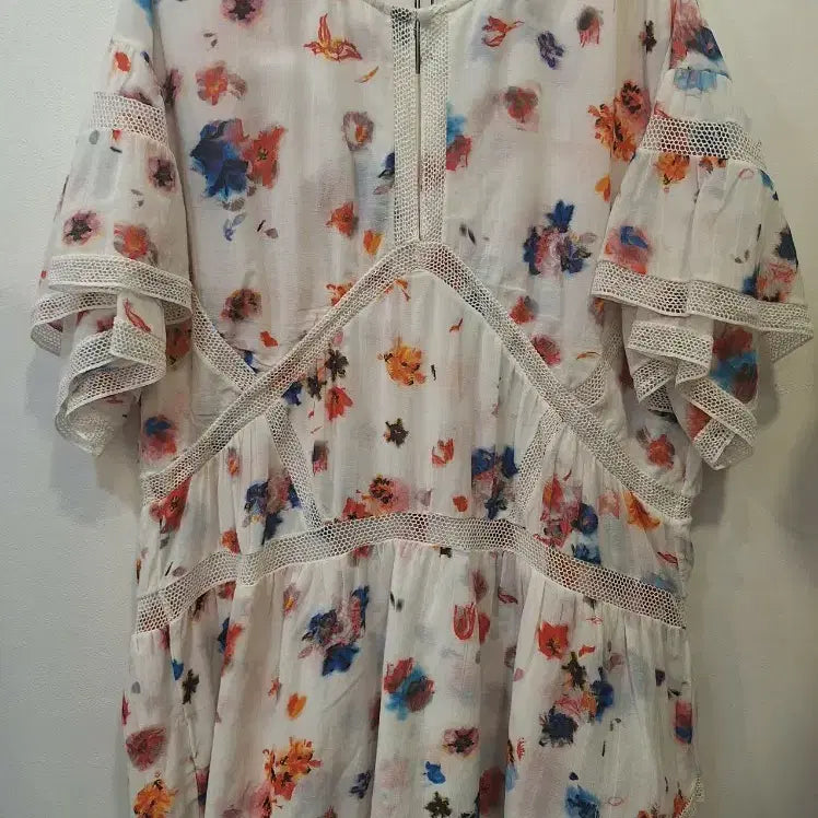 [BUNJANG] IRO Flower Print Lace Dress / IRO 플라워 프린트 레이스 원피스34(새상품)