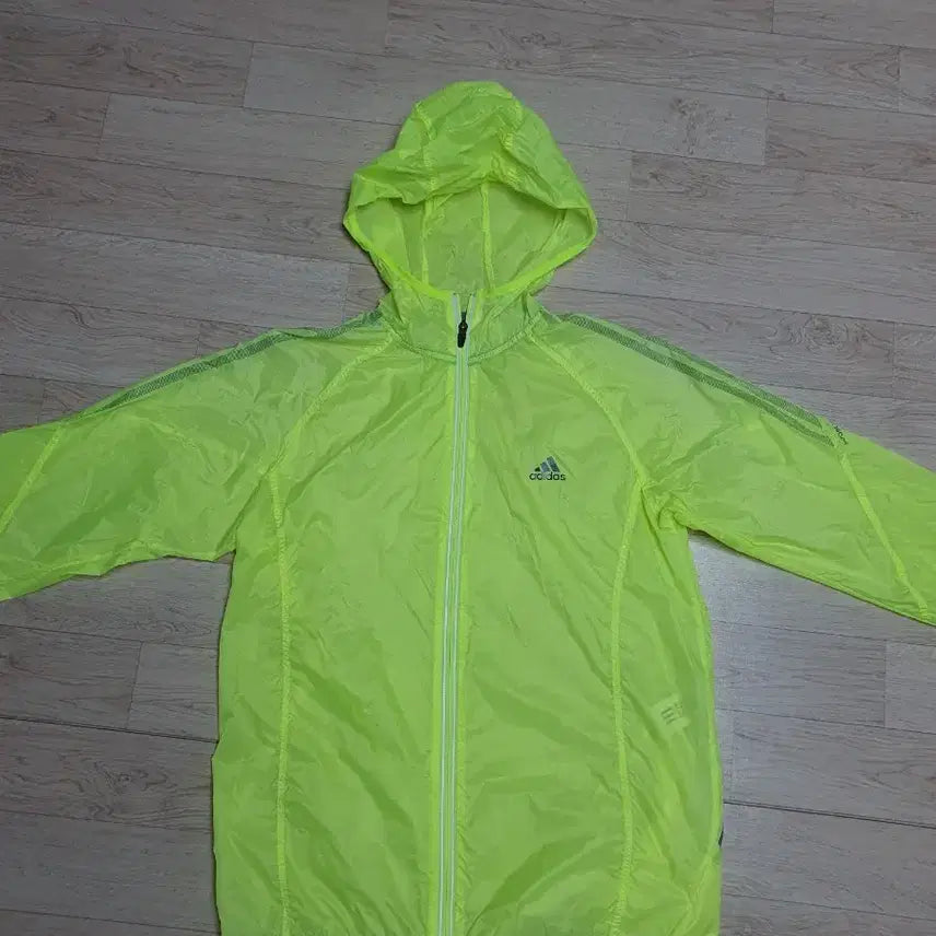 [BUNJANG] Adidas Fluorescent Windbreaker Jacket Men's 105 / 105 아디다스 형광 러닝 1겹소재 바람막이 자켓 남105사이즈 새옷느낌