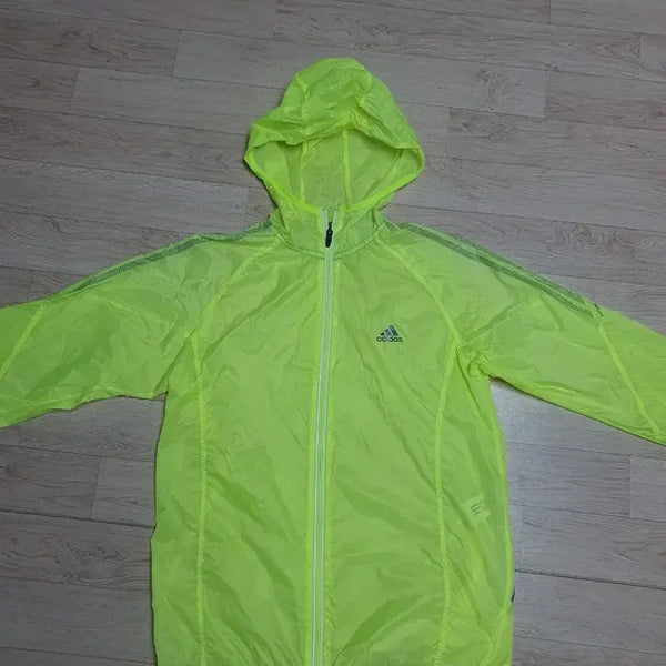 [BUNJANG] Adidas Fluorescent Windbreaker Jacket Men's 105 / 105 아디다스 형광 러닝 1겹소재 바람막이 자켓 남105사이즈 새옷느낌