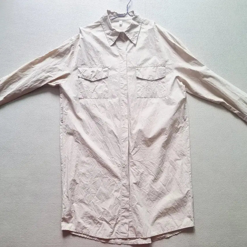 [BUNJANG] Beige Shirt Dress S / 베이지 셔츠 원피스 s