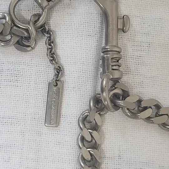 [BUNJANG] Dolce & Gabbana Silver-Tone Metal Chain Accessory / 돌체앤가바나 실버 톤 금속 체인