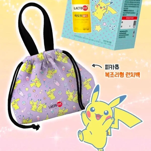 [BUNJANG] Pikachu Drawstring Lunch Bag / 새상품)피카츄 복조리 런치백