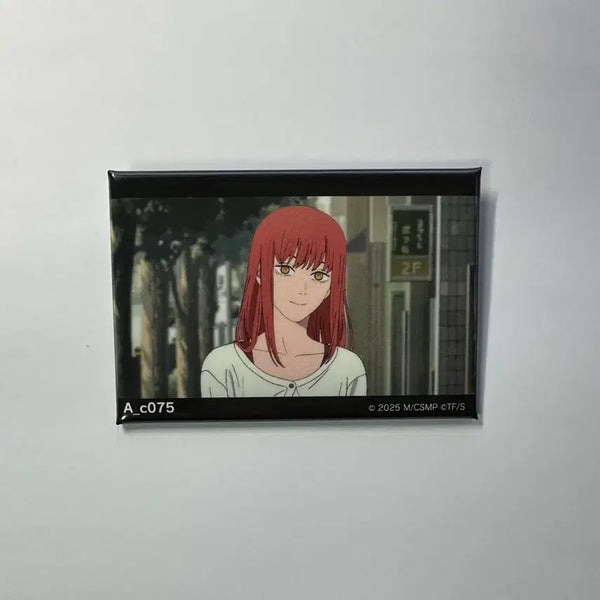 [BUNJANG] Chainsaw Man The Movie: Reze Arc MAPPA AJ Square Can Badge Makima / 체인소맨 레제편 극장판 MAPPA AJ 스퀘어 캔 뱃지 마키마