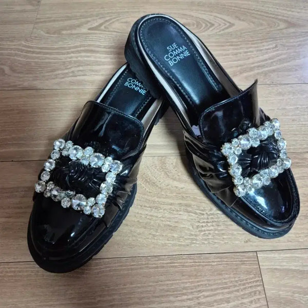 [BUNJANG] SUECOMMA BONNIE Jewelni Ribbon Loafer Mules (235mm) / 슈콤마보니 쥬얼니 리본 로퍼 뮬 235