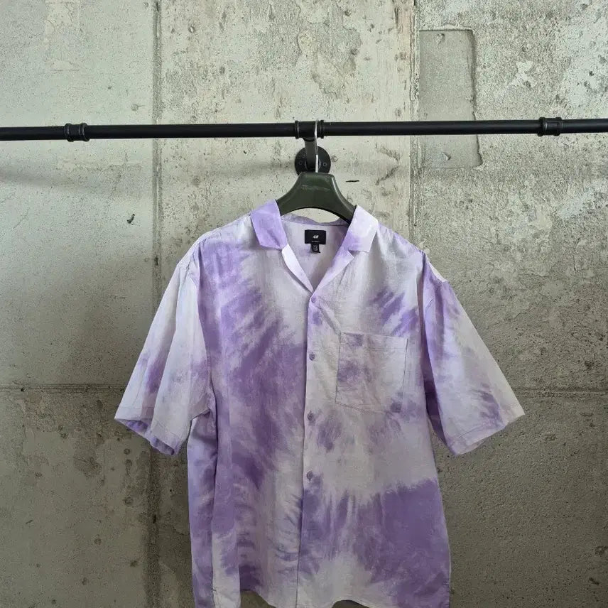[BUNJANG] H&M Mohair Blend Short Sleeve Shirt / H&M 마혼방 반팔셔츠
