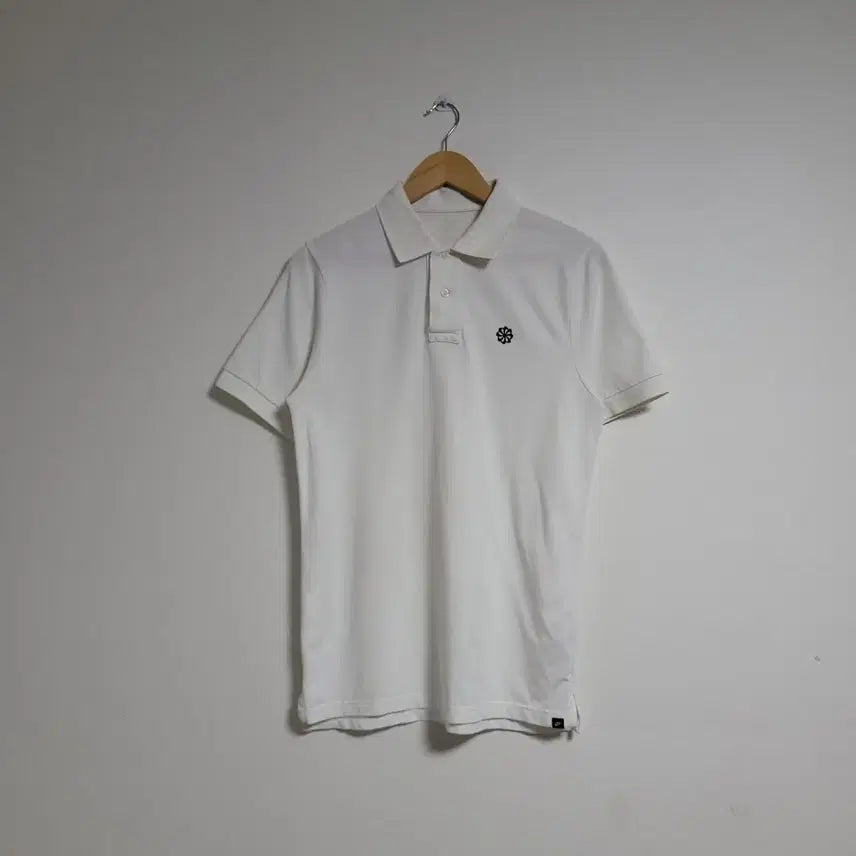 [BUNJANG] Nike Swoosh White Short Sleeve Polo T-Shirt / (95) NIKE 나이키 스우시 화이트 반팔 카라티