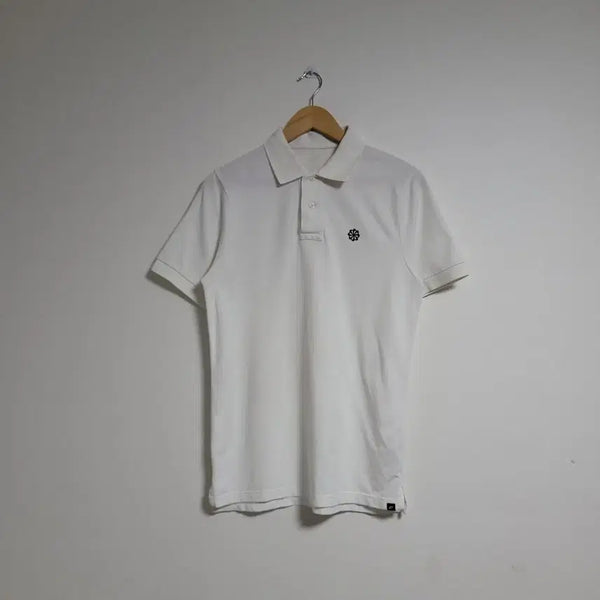 [BUNJANG] Nike Swoosh White Short Sleeve Polo T-Shirt / (95) NIKE 나이키 스우시 화이트 반팔 카라티