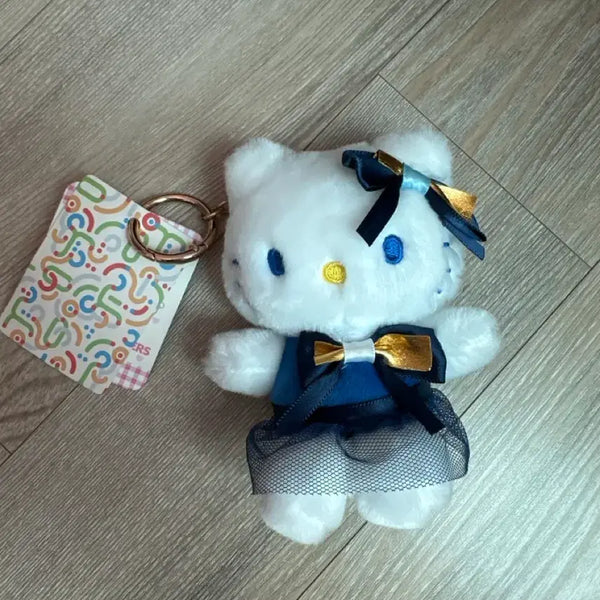 [BUNJANG] Hello Kitty Blue Ribbon Doll Keychain / 남색 헬로키티 키링