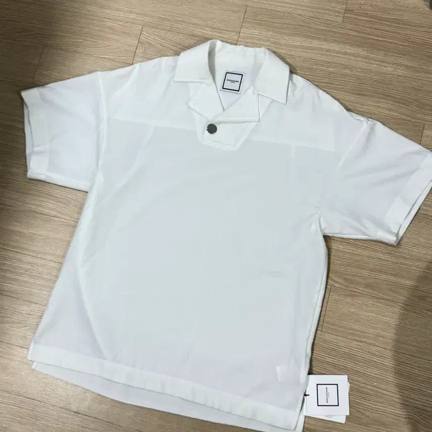 [BUNJANG] Wooyoungmi 22SS Short-Sleeve Polo Shirt White / [48] 우영미 22SS 반팔 폴로 셔츠 화이트