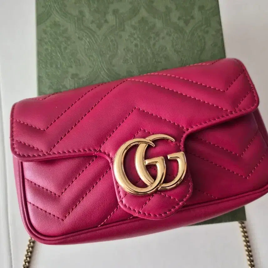 [BUNJANG] Gucci Marmont Super Mini Red Bag / 구찌 마몽 수퍼미니 레드