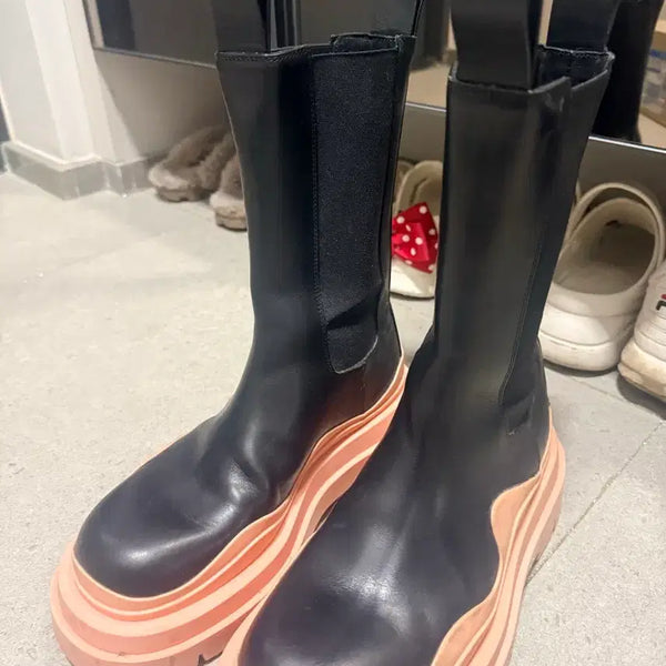 [BUNJANG] Bottega Veneta Black Leather Chelsea Boots / 보테가 첼시부츠 정품