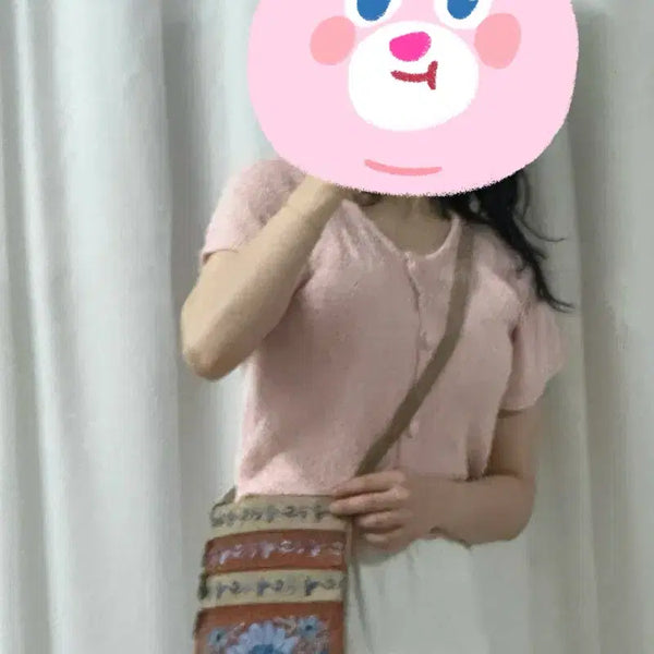 [BUNJANG] Handmade Embroidered Crossbody Bag / (새상품) 네팔 핸드메이드 자수 크로스백