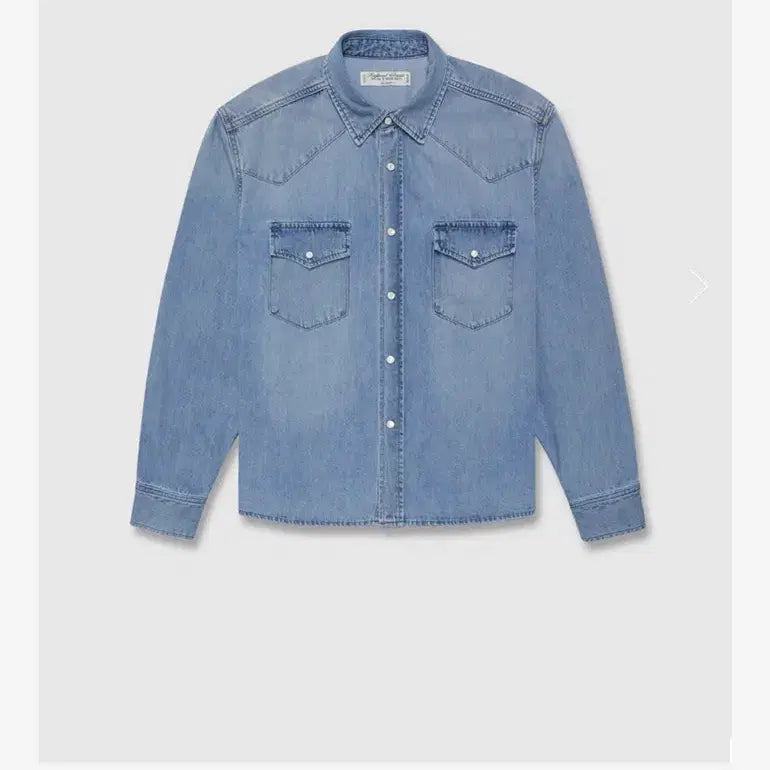 [BUNJANG] Urbanic 30 Western Denim Shirt / 얼바닉30 웨스턴 데님 셔츠 새상품
