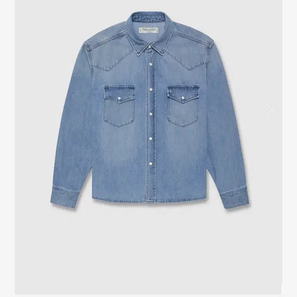 [BUNJANG] Urbanic 30 Western Denim Shirt / 얼바닉30 웨스턴 데님 셔츠 새상품