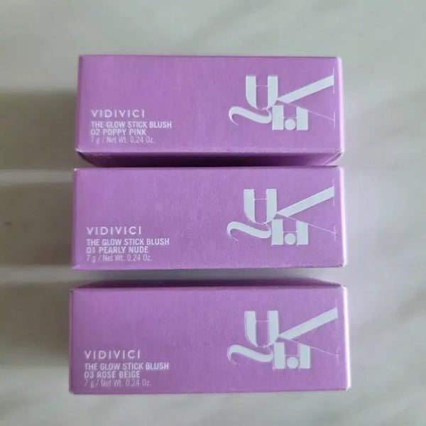 [BUNJANG] VIDIVICI The Glow Stick Blush 3 Colors (Sealed) / 비디비치 더 글로우 스틱 블러시 3종
