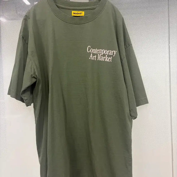 [BUNJANG] MARKET Short Sleeve T-Shirt Khaki XL / MARKET 반팔티 카키
