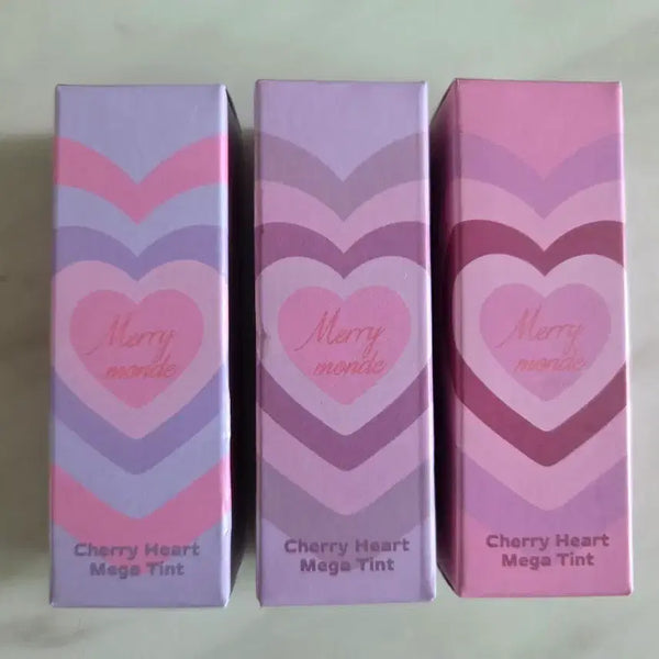 [BUNJANG] Merrymond Cherry Heart Mega Tint Set (3 Shades) / 메리몽드 체리하트 메가 틴트 3종