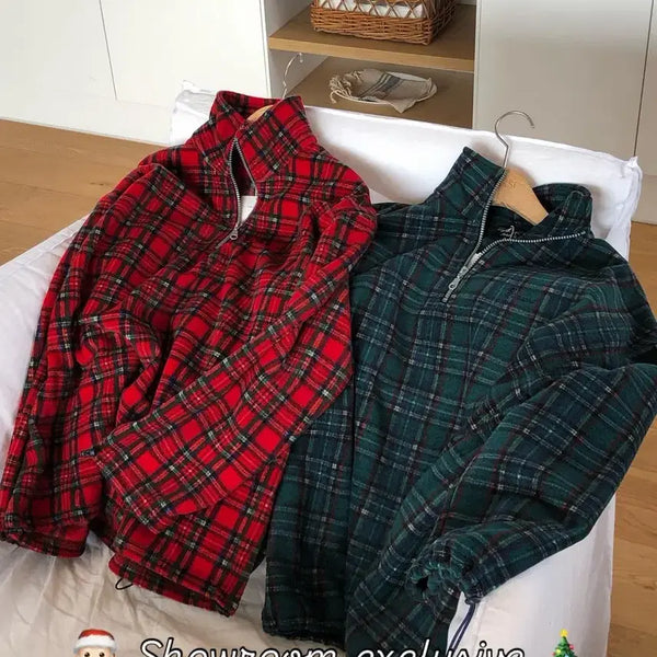 [BUNJANG] Modestmood Showroom Limited Half Fleece Green / 모데스트무드 쇼룸 한정 하프 플리스 그린 판매합니다