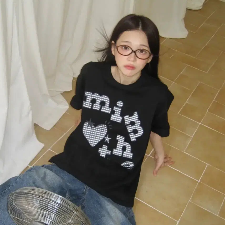 [BUNJANG] TheOpen Product Patchwork T-shirt Black / 밈더워드로브 반팔 패치워크 티셔츠_블랙