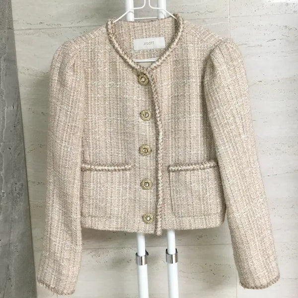 [BUNJANG] JIGOTT Jewel Button Tweed Jacket 85 / JIGOTT 지고트 보석단추 트위드 자켓 85