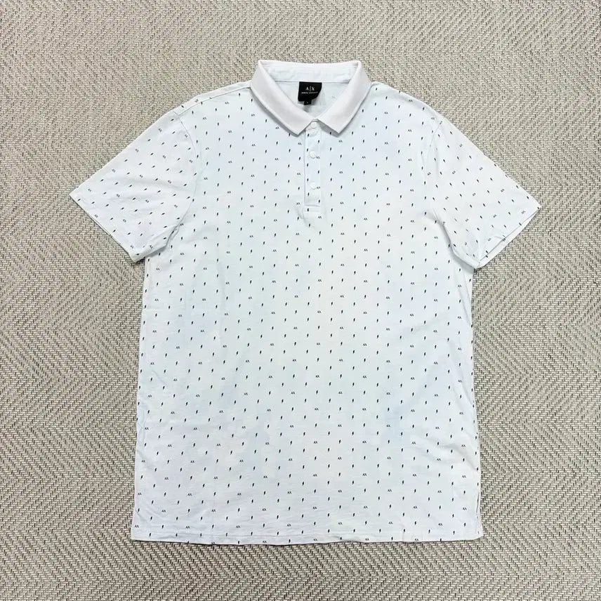 [BUNJANG] Armani AX Ice Blue Polo T-Shirt / (L)아르마니 AX 아이스블루 폴로티
