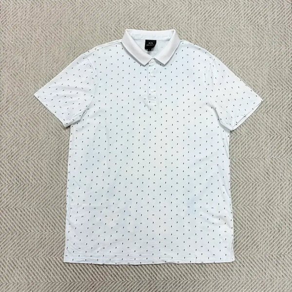 [BUNJANG] Armani AX Ice Blue Polo T-Shirt / (L)아르마니 AX 아이스블루 폴로티