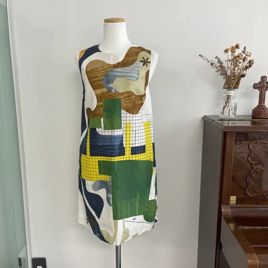 [BUNJANG] MSGM Printed Sleeveless Mini Dress / [MSGM] 프린팅 민소매 미니 원피스