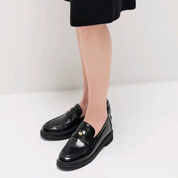 [BUNJANG] Leather Loafer Shoes Size 235 / 타임 로퍼 구두(사진 도용시 법적조치)