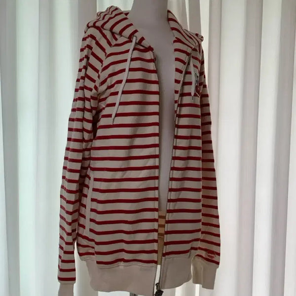 [BUNJANG] Coronaize Stripe Hooded Zip-Up (M) / [새상품] 코로나이즈 스트라이프 후드 집업