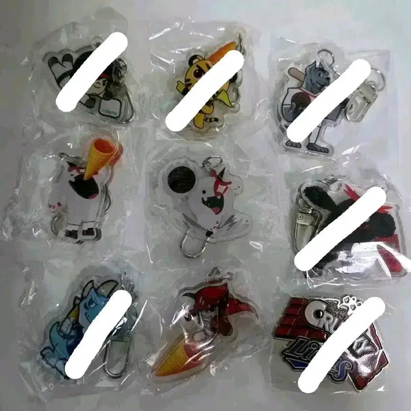 [BUNJANG] Lotte Wellfood KBO Collaboration KT Wiz Kiwoom Heroes Keyring / 롯데 웰푸드 KBO 기획팩 키링 KT 위즈 키움 히어로즈