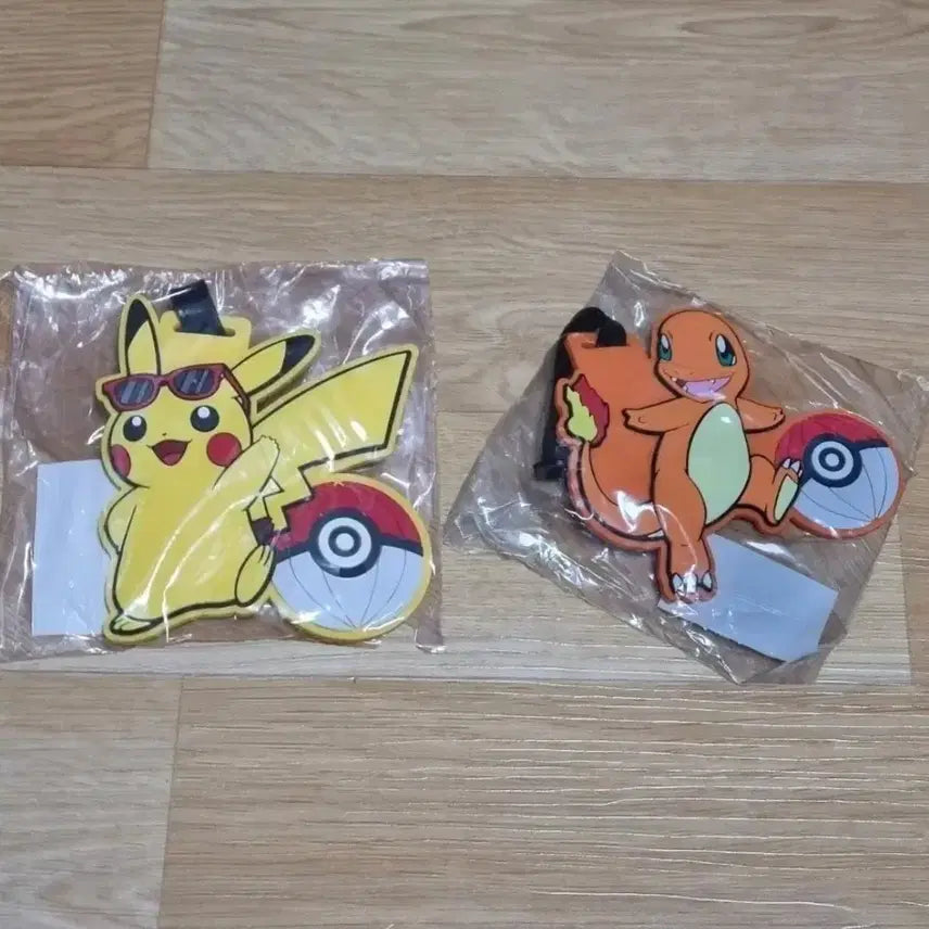 [BUNJANG] Beyond Pokemon Pikachu & Charmander Luggage Tag Bundle Set (Sealed) / 미개봉) 비욘드 포켓몬 피카츄&파이리 러기지텍 일괄