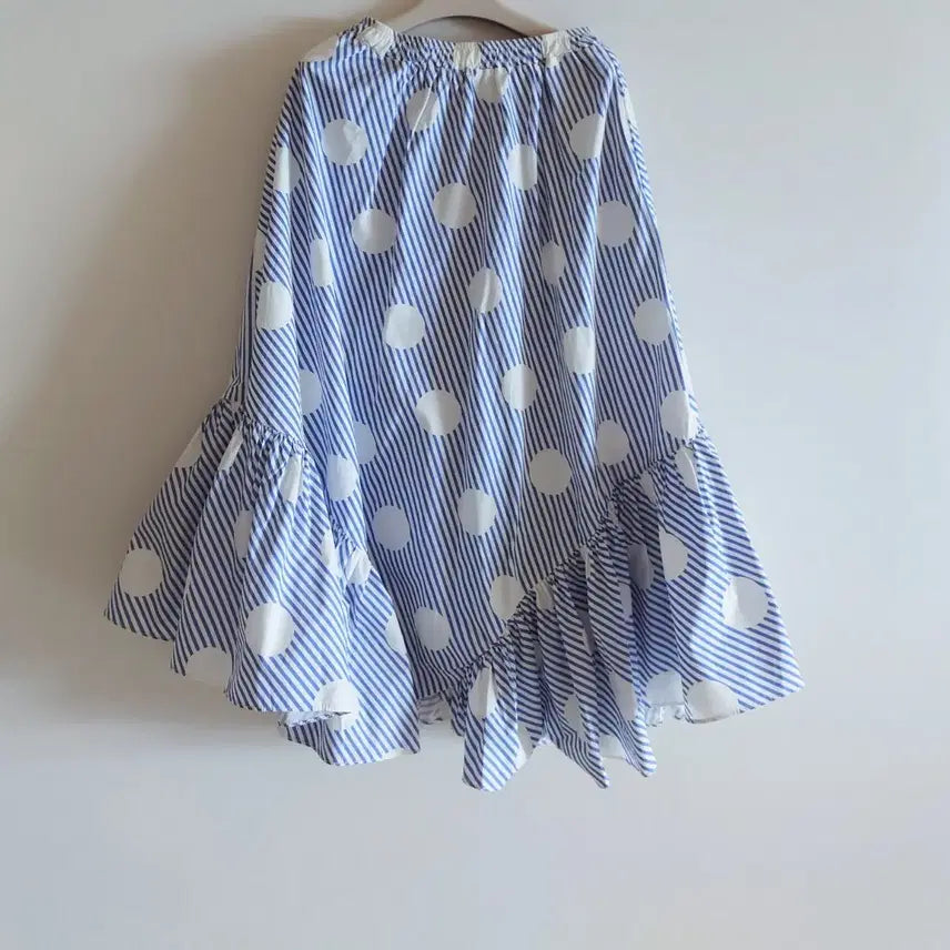 [BUNJANG] Leccormand Striped Water Drop Long Skirt / 르꼬르망 스트라이프 물방울  롱 스커트