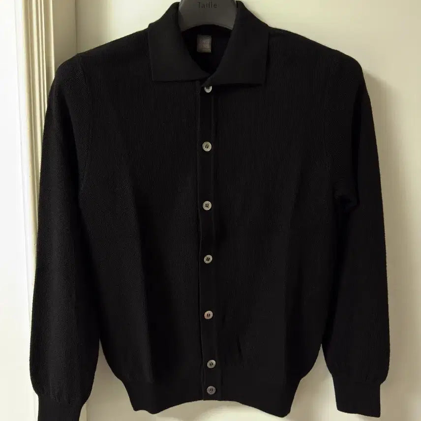 [BUNJANG] Eolro Kara Knit Cardigan Black / 이올로 카라니트 가디건 M 블랙