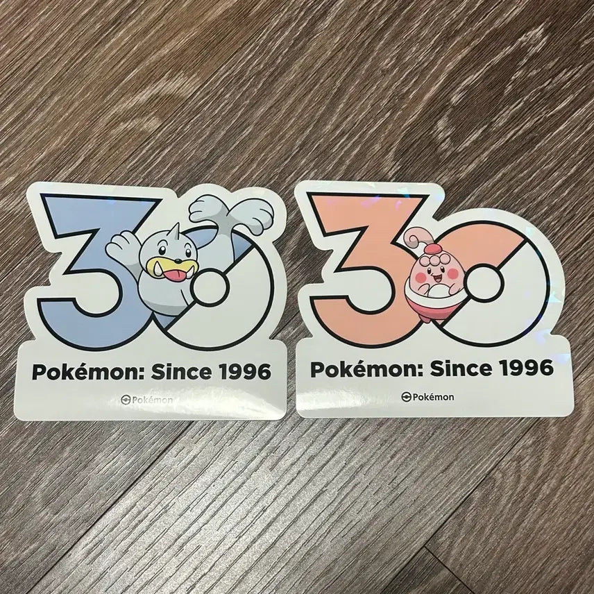 [BUNJANG] Pokemon 30th Anniversary Stickers JjuJju & Pingbok / 포켓몬 30주년 스티커 쥬쥬 핑복